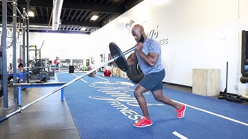 Exercise video: Landmine ipsilateral reverse lunge split jerk