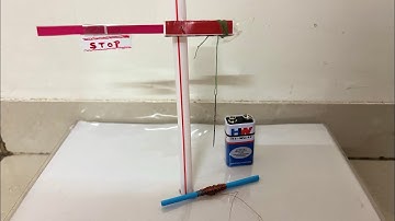 Science toy : How to make an Electromagnetic Toll Booth Gate / Rail Gate…