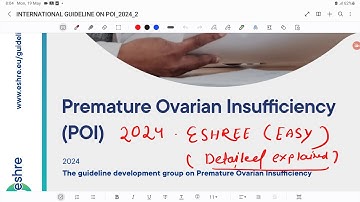 ESHRE 2024 guidelines Part-1 premature ovarian insufficiency (POI) Hormone replacement therapy (HRT)