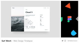 Figma Tutorial - Surf Watch Web Design (Time Lapse) screenshot 5