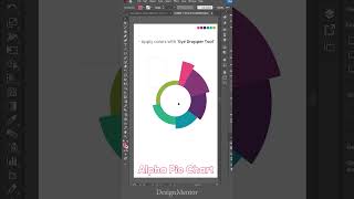 How to create Alpha Pie Chart in Adobe Illustrator #illustrator | DesignMentor Details