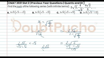 CMAT | CMAT 2021 Quant, Slot 2 | Q21: Video Solution | #cmatprep #cmat #doubtpucho #cmatpreparation