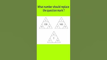 Only genius can solve this / #puzzlelovers / What number should replace the question mark ? #shorts