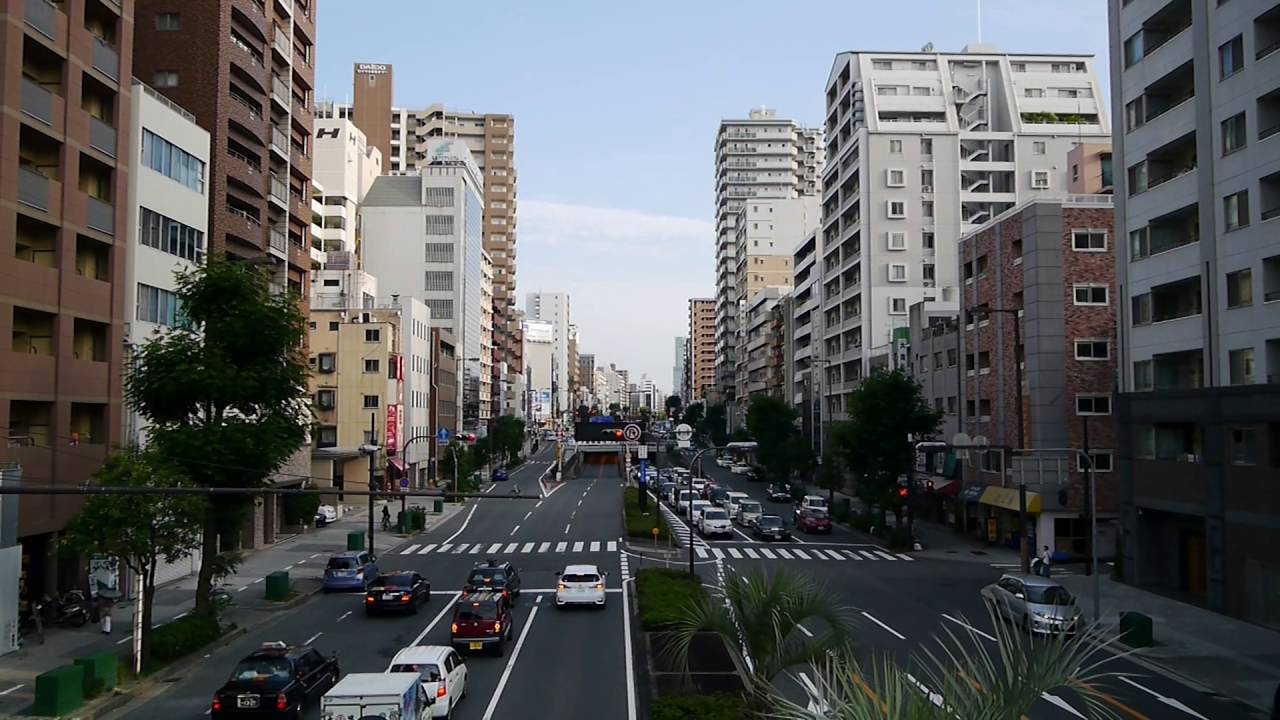 大阪 夕方の谷町筋定点風景 Afternoon Views Of Osaka Japan Youtube