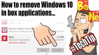 How to remove locked in-box Windows 10 applications