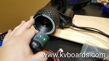 Electric Skateboard DIY 10S vs 12S max speed test.