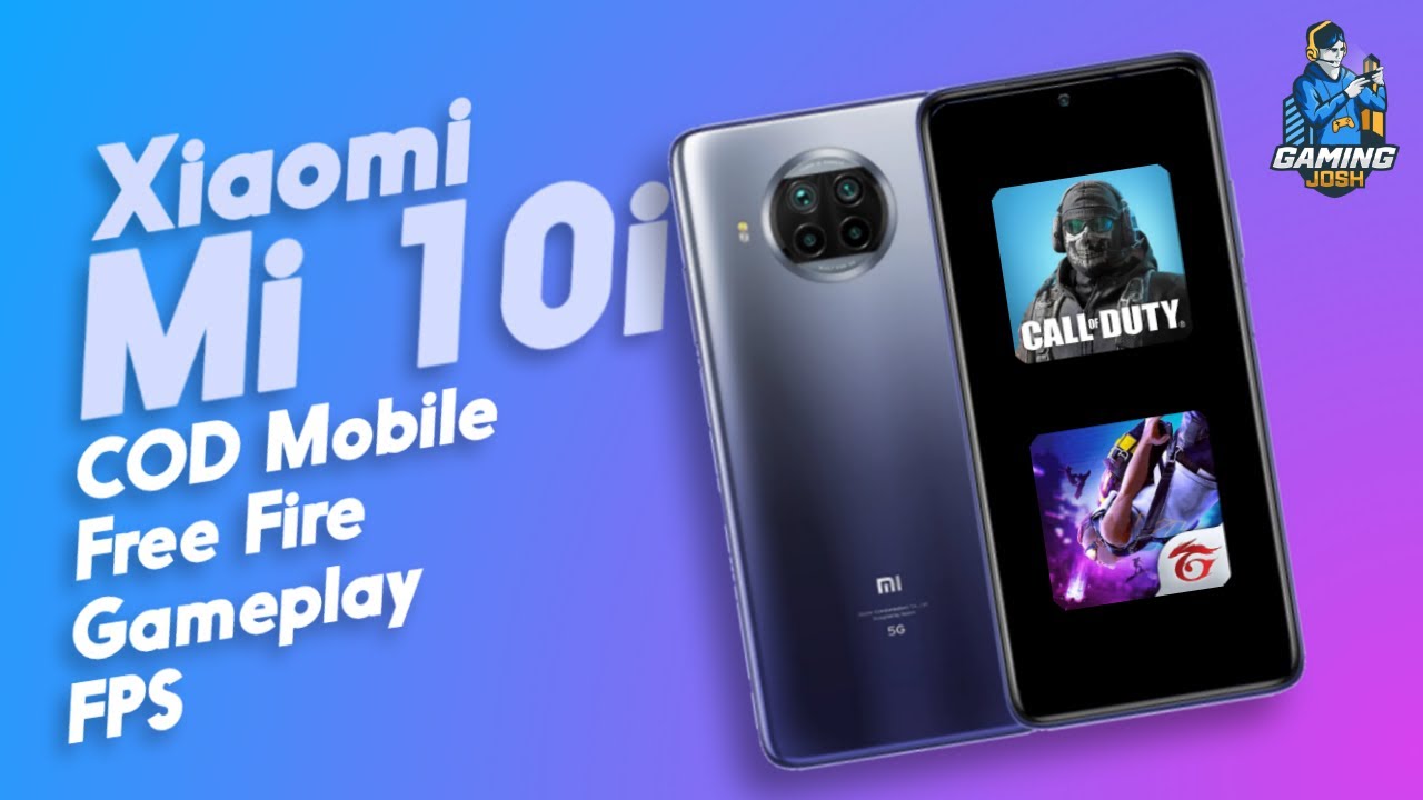 Xiaomi Mi 10i COD Mobile and Free Fire Gameplay, FPS Test | Gaming Josh
