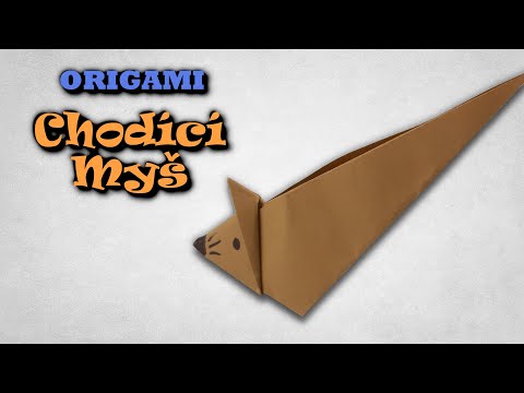 Origami Chodící Myš – jak vyrobit origami myš z papíru