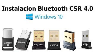 Instalación Driver Bluetooth CSR 4.0 Win 10 PC Control Ps4 XONE Easy Idea, Ugreen, Baseus y genérico