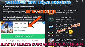 HOW TO DOWNLOAD PUBG MOBILE NEW VERSION | 1.0.0 updates in PUBG MOBILE | Without VPN LEGAL PROCESS