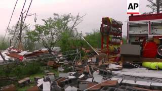 A dangerous storm system that spawned a chain of deadly tornadoes over three days flattened homes an