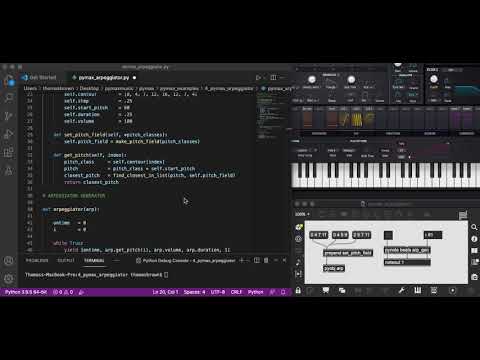 pymax arpeggiator demo