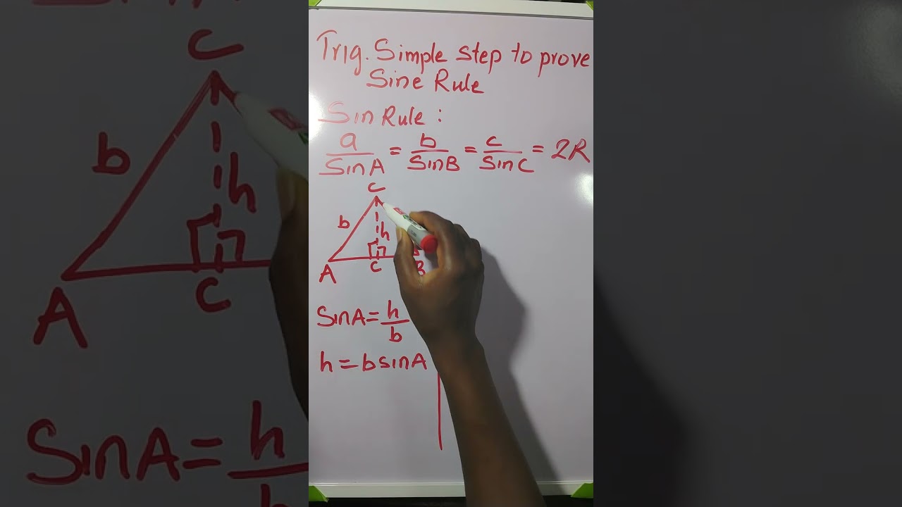 Simple way to prove sine Rule 
