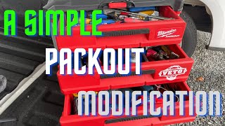 Milwaukee Packout 3 Drawer Modification.