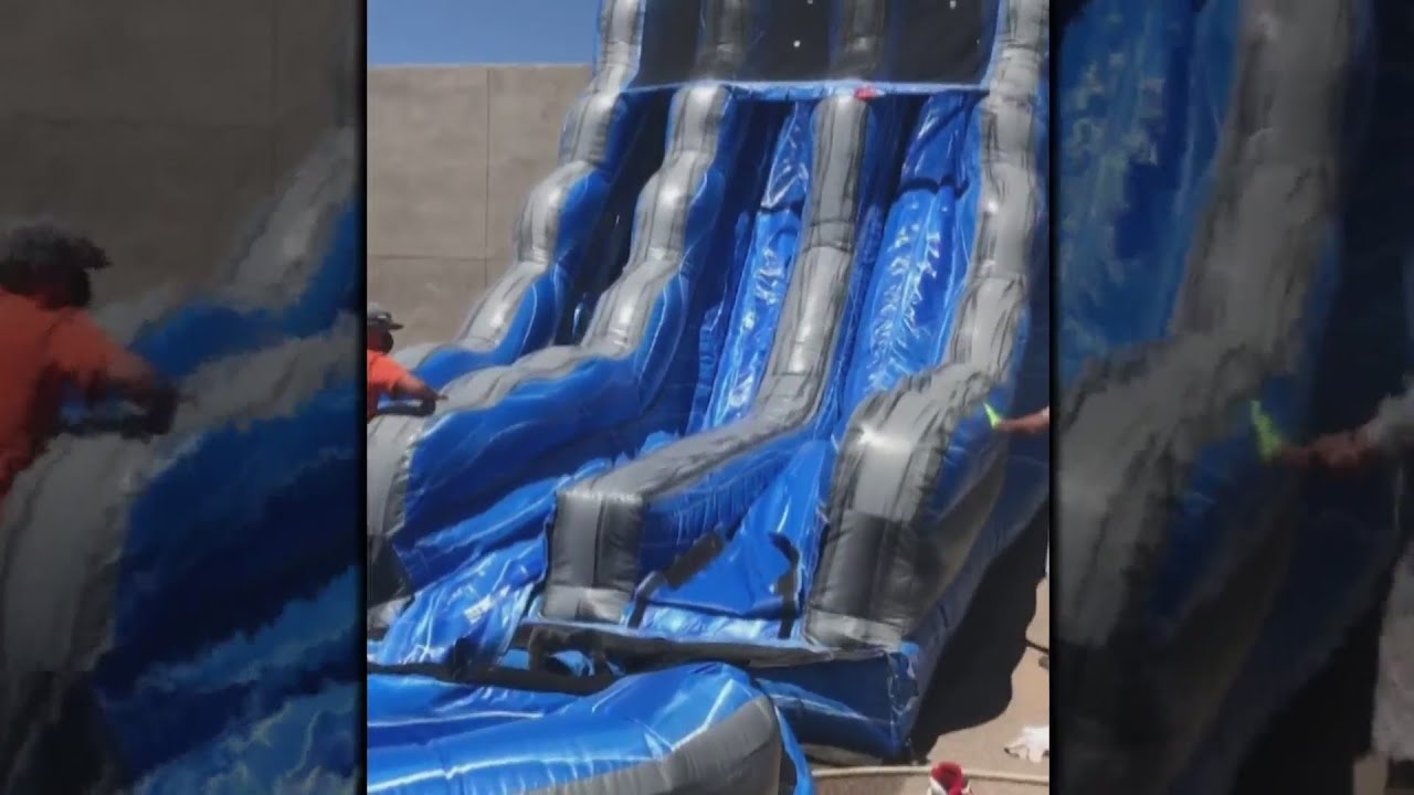 Inflatable water slide rentals go up during stay-at-home order