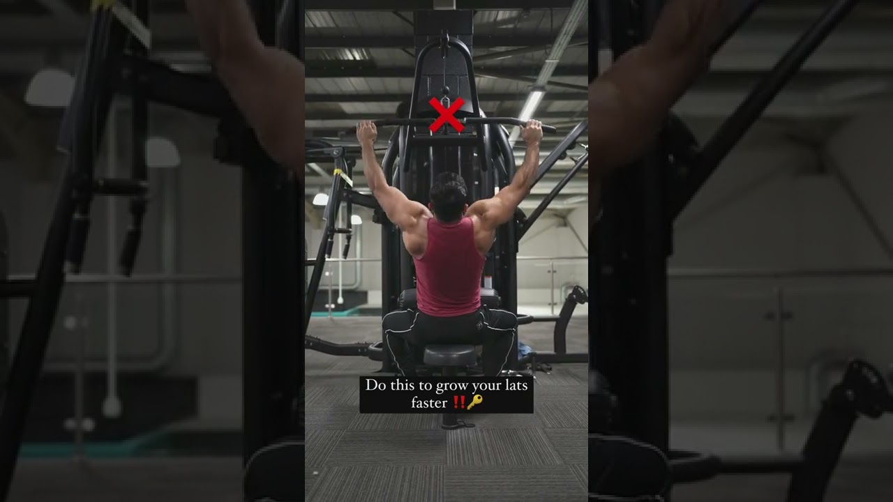 Do this to grow your lats faster🔑 shorts workout exercise biceps 