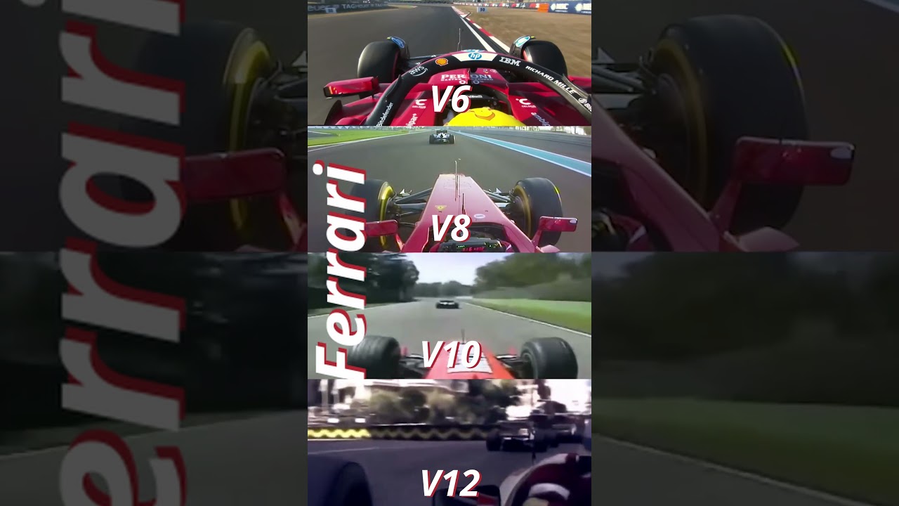 Ferrari F1 Engine Evolution: V6 vs V8 vs V10 vs V12 🔥🏎️