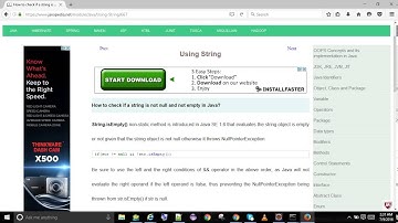 How to check if a string is not null and not empty in Java? | javapedia.net