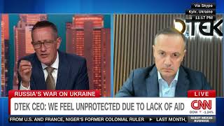 DTEK CEO Maxim Timchenko spoke live to @CNN