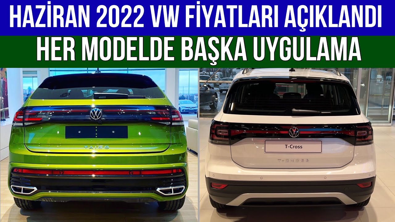 Volkswagen fiyat listesi