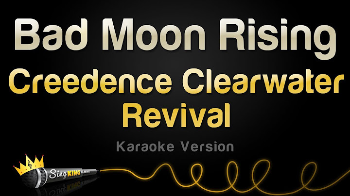 Bad Moon Rising Karaoke version - Karaoke performance video thumbnail