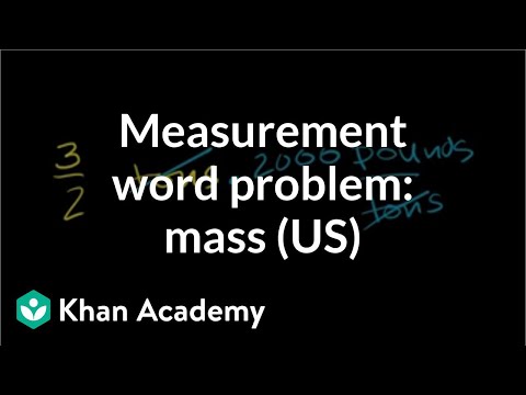 Unit measurement word problem: weight (US customary) | Pre-Algebra | Khan Academy