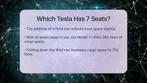 Which Tesla Has 7 Seats? - Talking Tech Trends