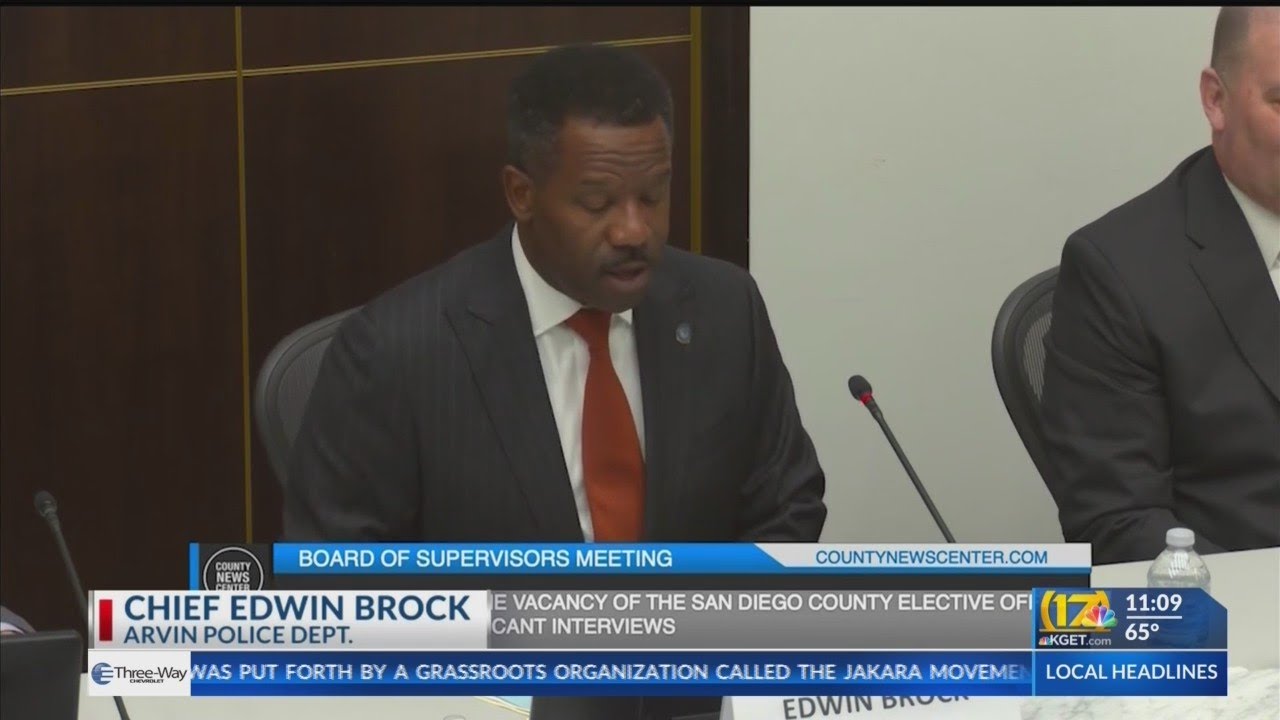 Arvin police chief Brock finalist for interim San Diego sheriff job