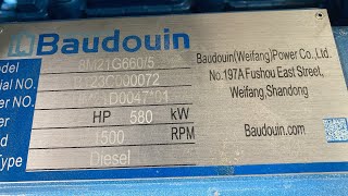 مولدة محرك فرنسي نوع باودين #Baudoin بقوة 660kva