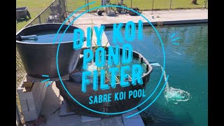 KOI Pond DIY Filter Sabre Koi Pool ep.2