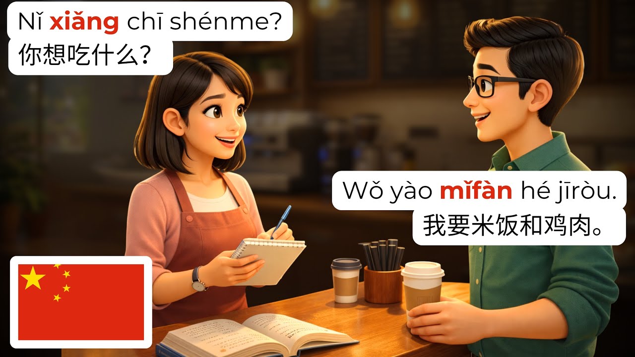 🇨🇳 25 минут повседневных диалогов на китайском языке (HSK 1-2) | Простой мандарин