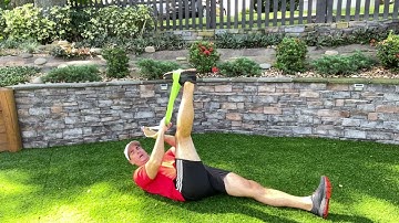 Active Hamstring Stretch w/band demo