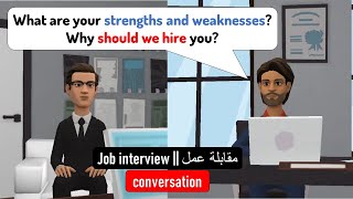 Job interview (Tell me about yourself) Practice English Conversation - Improve Your Speaking