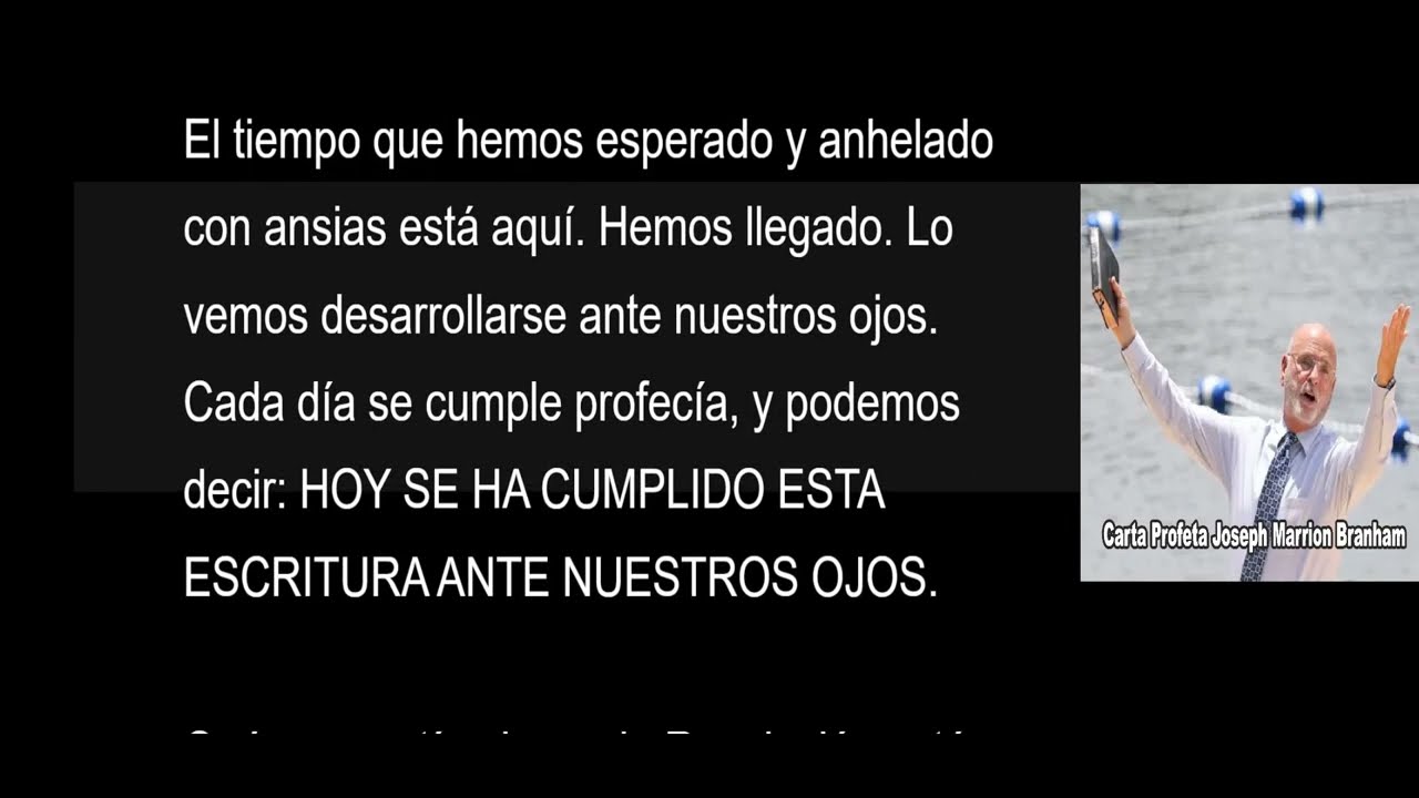 Carta del Profeta Joseph Branham - 07  marzo 2026