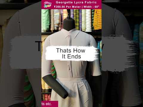 Office Wear Fabric | Georgette Lycra Fabric Draping | Lycra Fabric
