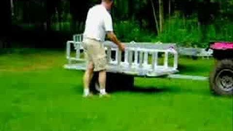 PACRAT TWO IN ONE ATV TRAILER by ALUMA demo