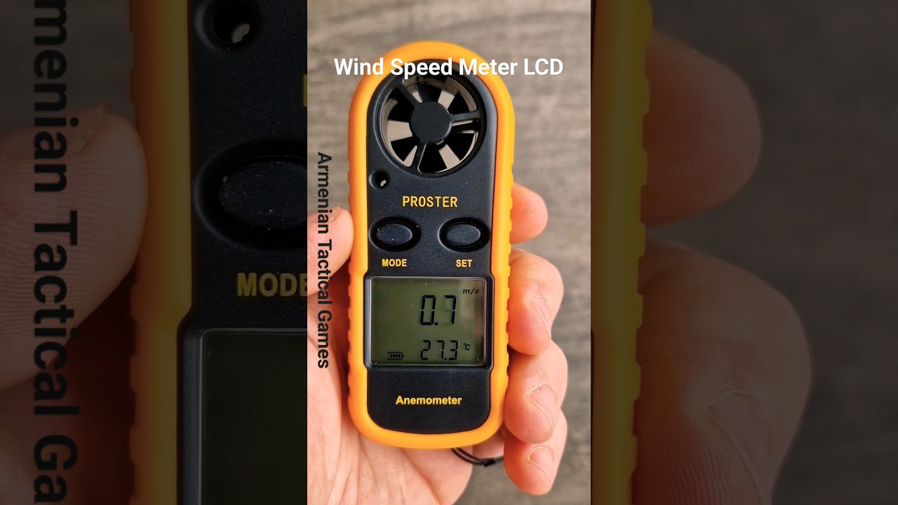 Proster Handheld Anemometer Wind Speed Meter LCD #sniper #sniping #gun #armtacgames #shotgun