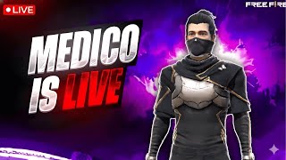 DADDY CALLING 💀 VS w WORLD’S BEST TEAMS 🔥 GRINDING TO #1 😤 MEDICO IS LIVE 🖤  #freefirelive #medico