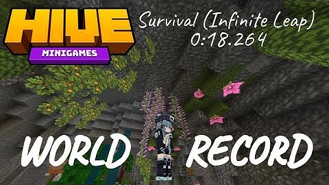 Hive Bedrock Deathrun | Survival (Infinite Leap) | 0:18.264 (WR)