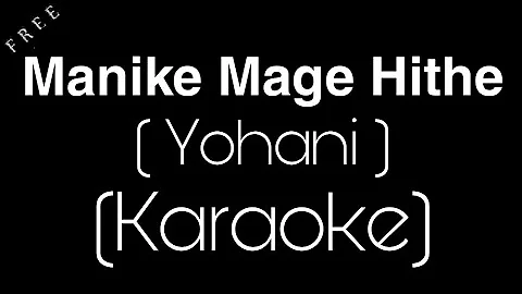 Manike Mage Hithe Karaoke | Yohani | Satheeshan | Karaoke Factory | Anil Maharana