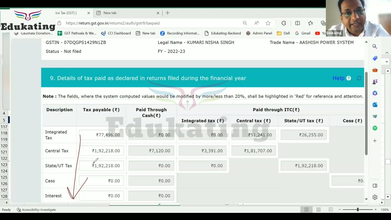 Table 9 of GSTR 9   Gap between Clarification in Press Release vs Instruction