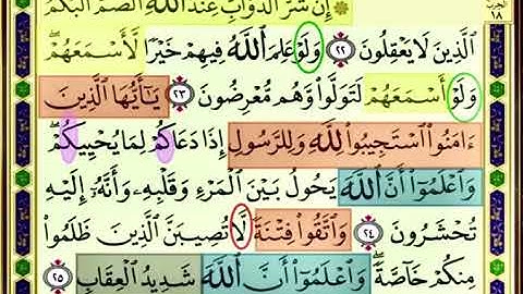 باقي صفحة 179 من سورة الانفال الايات من 22:25 مكررة بصوت الشيخ محمود الحصري