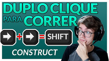 Como Fazer o Personagem CORRER Dando DOIS TOQUES Para Uma Direção? - Construct 2 e Construct 3