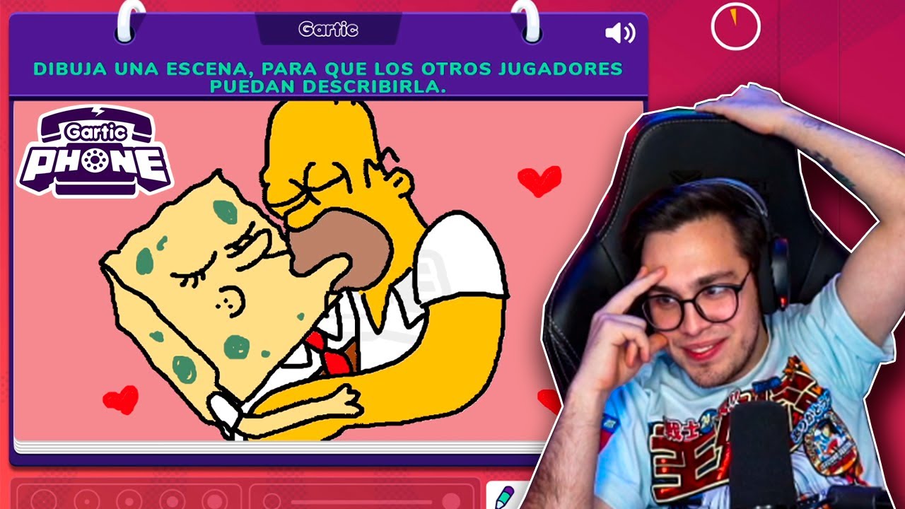 JUANSGUARNIZO JUGANDO GARTIC PHONE CON CAROLA, POL, KOMANCHE, DESTRI, ELISA, TANIZEN, PERITA, PATO