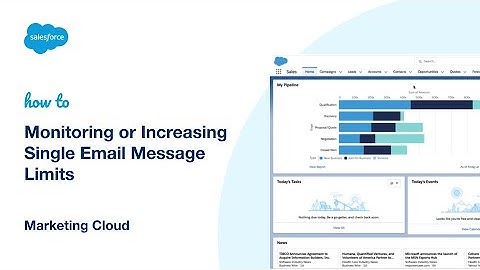Monitoring or Increasing Single Email Message Limits | Salesforce