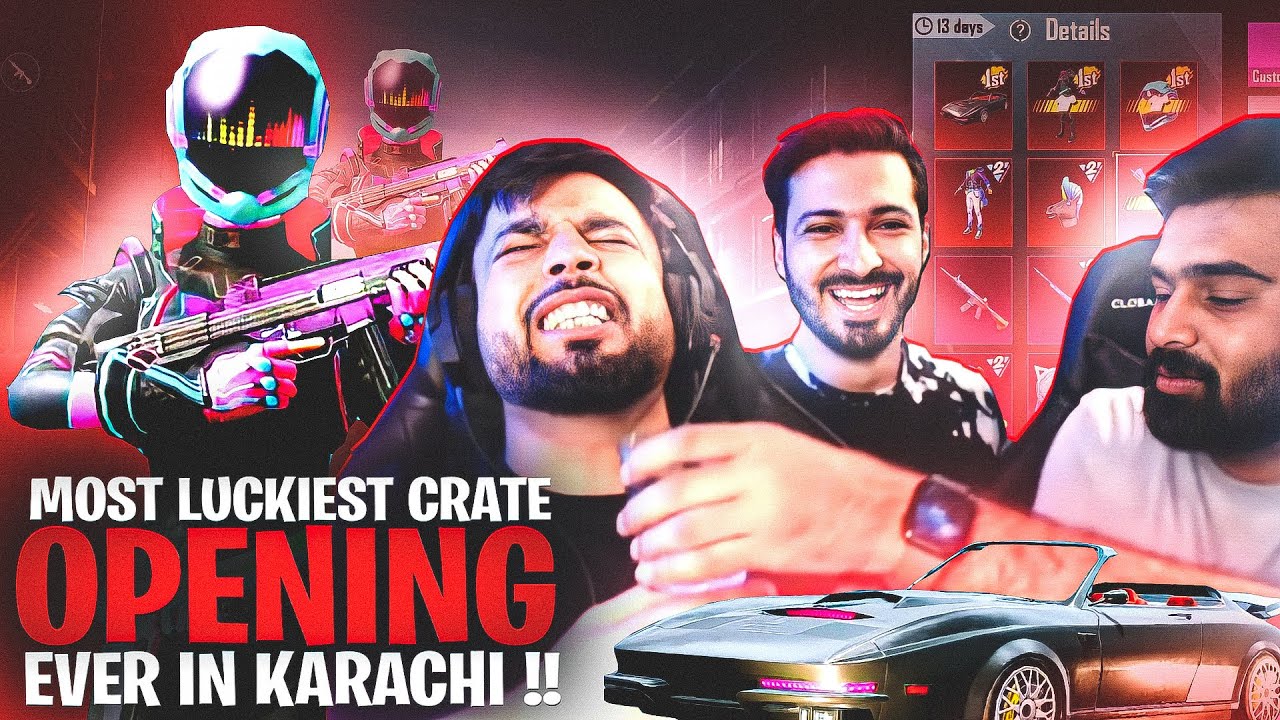 MOST LUCKIEST CRATE OPENING EVER IN KARACHI – PUBG MOBILE – FM RADIO GAMING