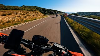 POV HONDA CB650R & MONSTER 696 | ROAD SARDINIA BADESI | GOPRO 10 4K | PART4