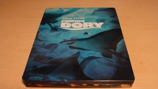Finding Dory - Target Exclusive Blu-ray SteelBook w/Lithograph Cards Unboxing