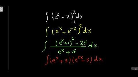 integration of exponential functions calculus