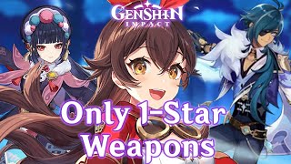 Can You Beat Genshin Impact Using Only 1 Star Weapons?!